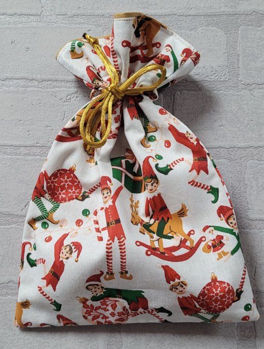 Pochon Cadeau Pour Noël "ANTIN"